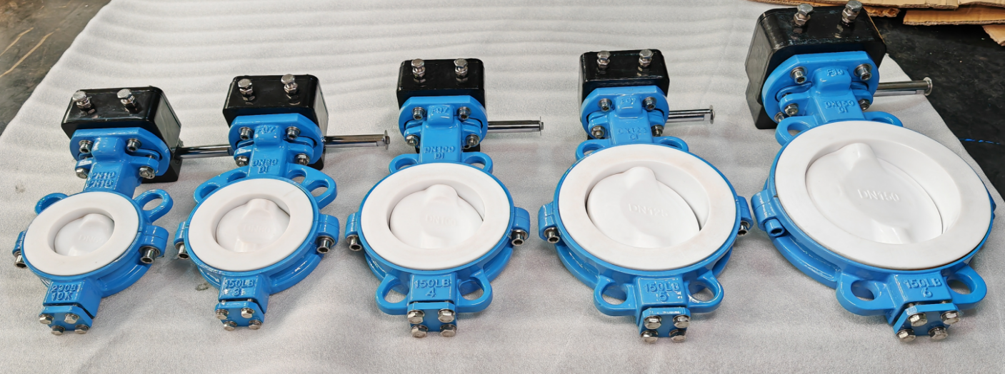 PTFE Lined Split Body Butterfly Valve